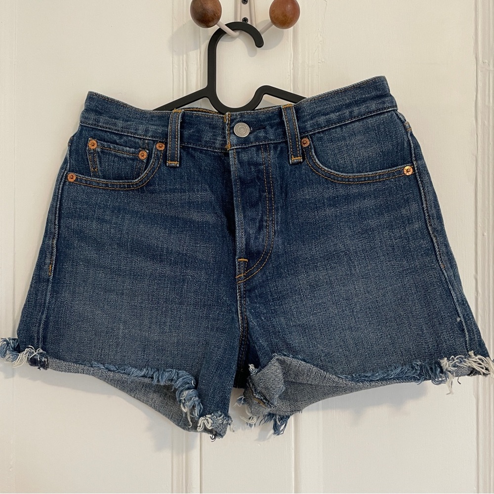 Levis cone denim cutoffs